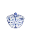 Vintage Royal Copenhagen Blue Fluted Half Lace Covered Sugar Bowl Weston Table