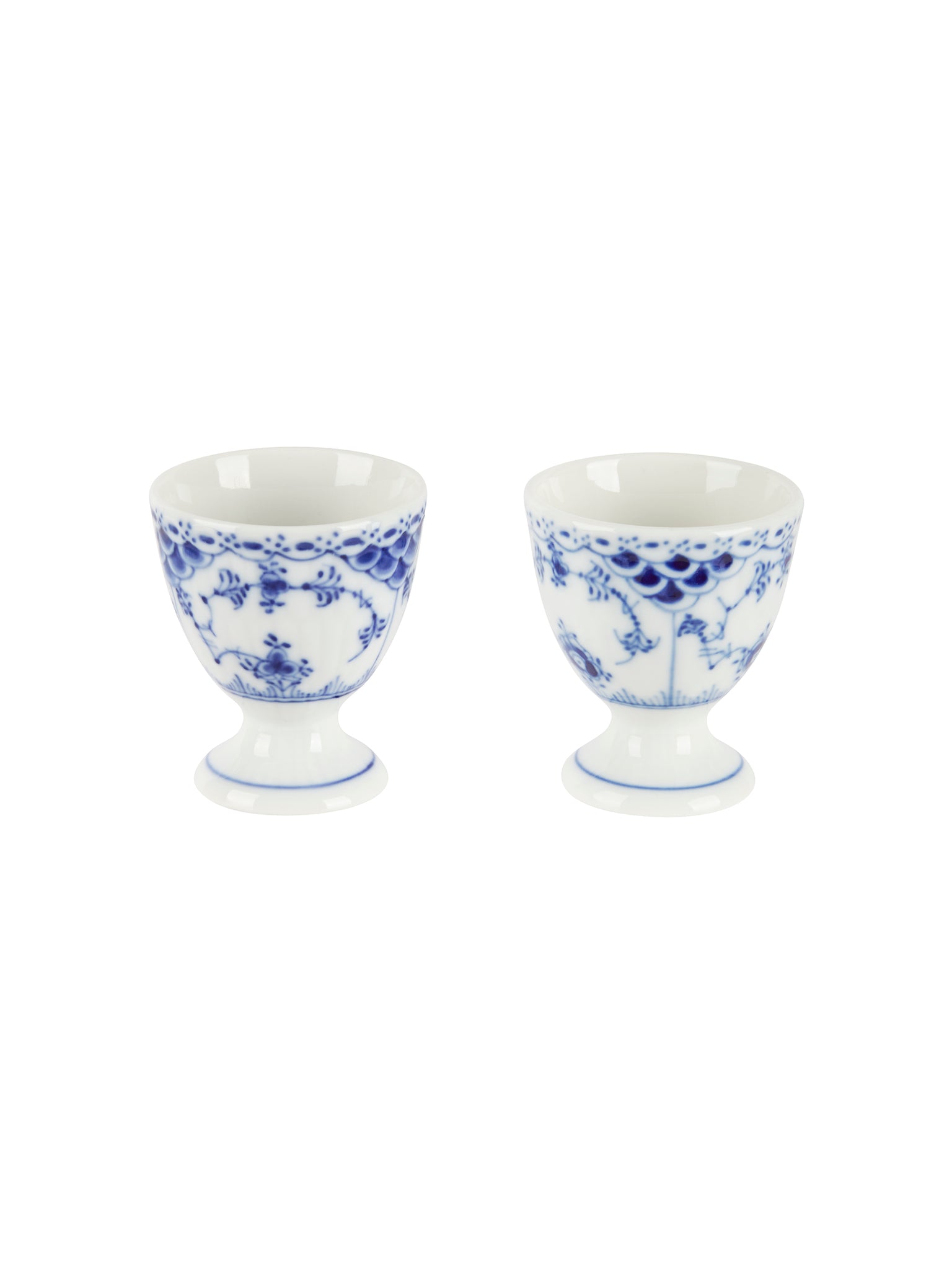 Vintage Royal Copenhagen Blue Fluted Half Lace Egg Cups Weston Table