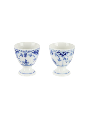  Vintage Royal Copenhagen Blue Fluted Half Lace Egg Cups Weston Table 