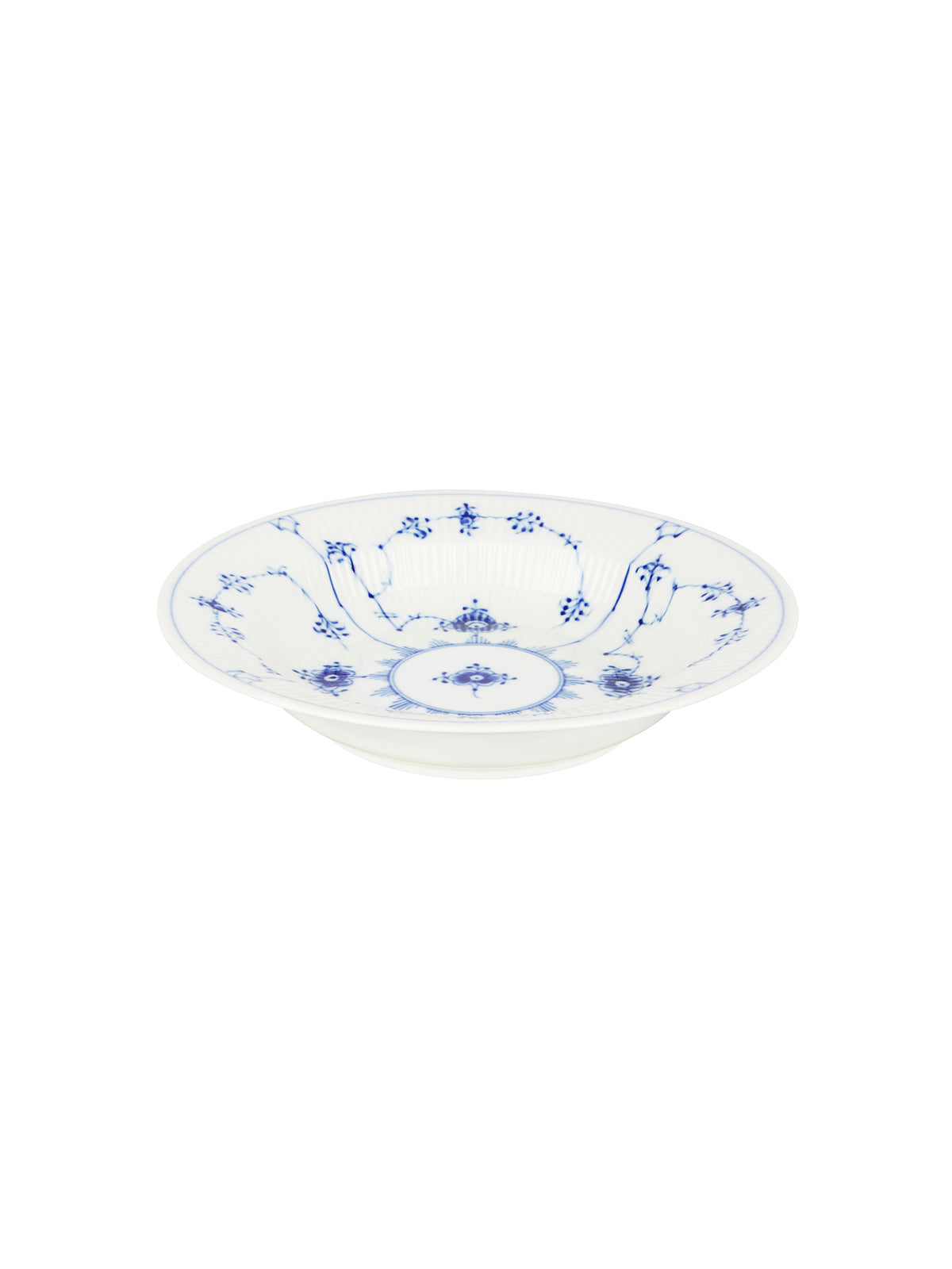 Vintage Royal Copenhagen Blue Fluted Plain Soup Plate Weston Table