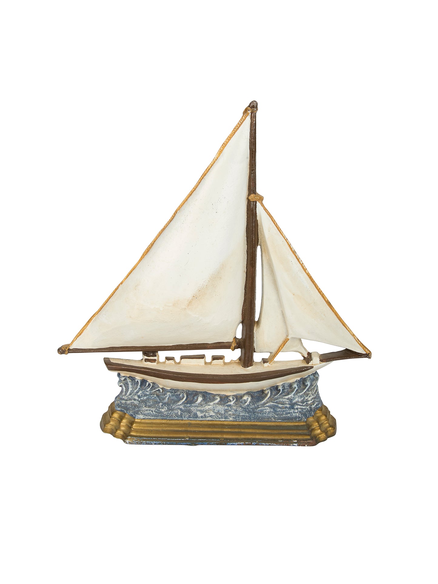 Vintage Sailboat Cast Iron Doorstop Weston Table