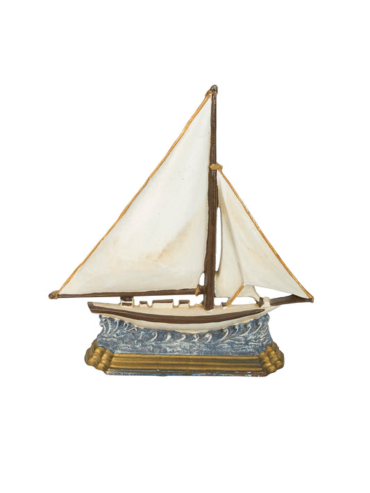 Vintage Sailboat Cast Iron Doorstop Weston Table