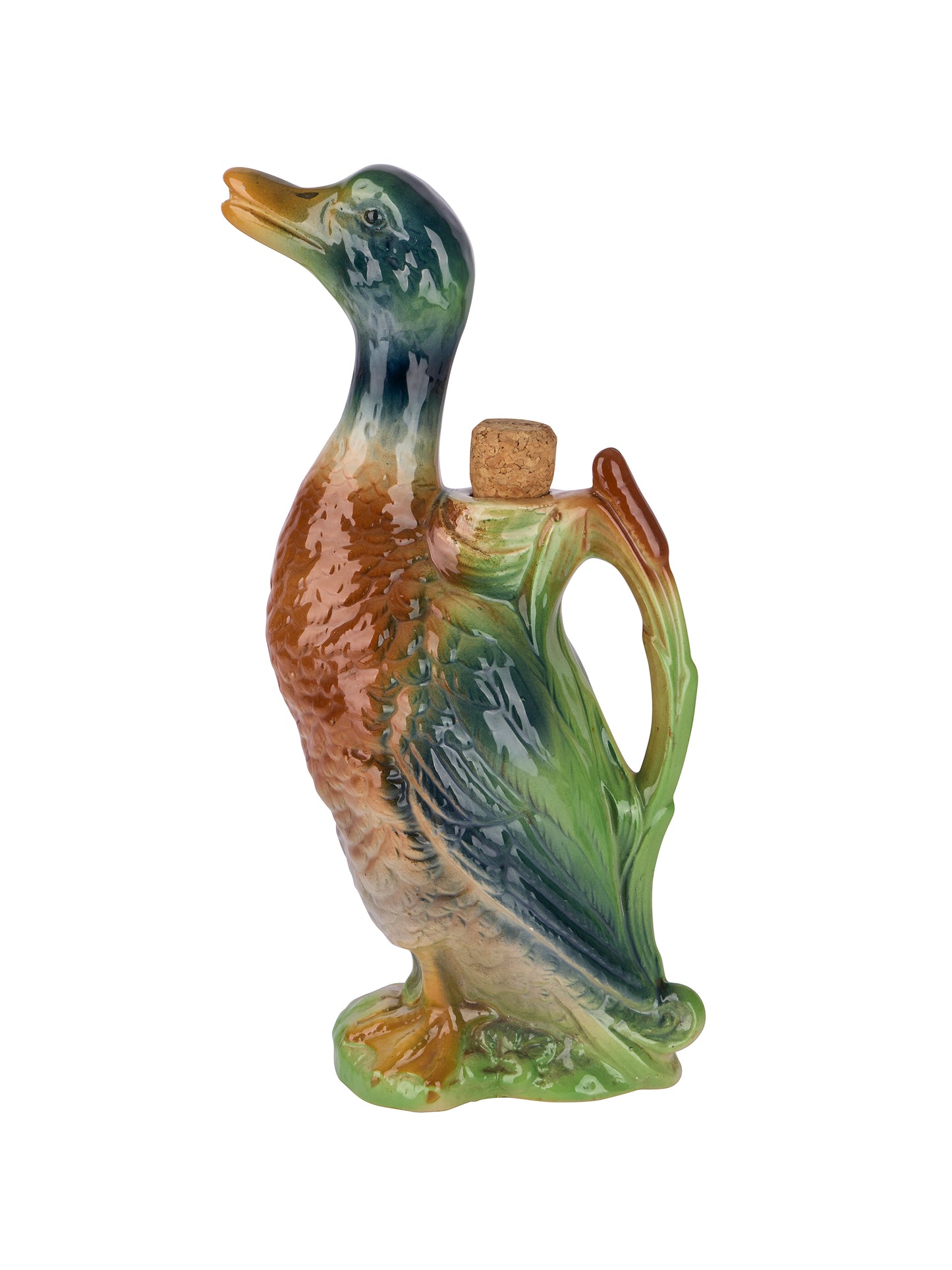 Vintage Saint Clément Majolica Duck Pitcher Weston Table