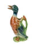 Vintage Saint Clement Majolica Duck Pitcher Three Weston Table