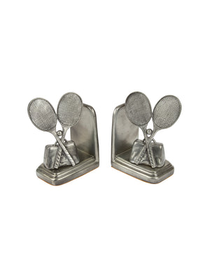  Vintage Sarsaparilla Pewter Tennis Bookends Weston Table 