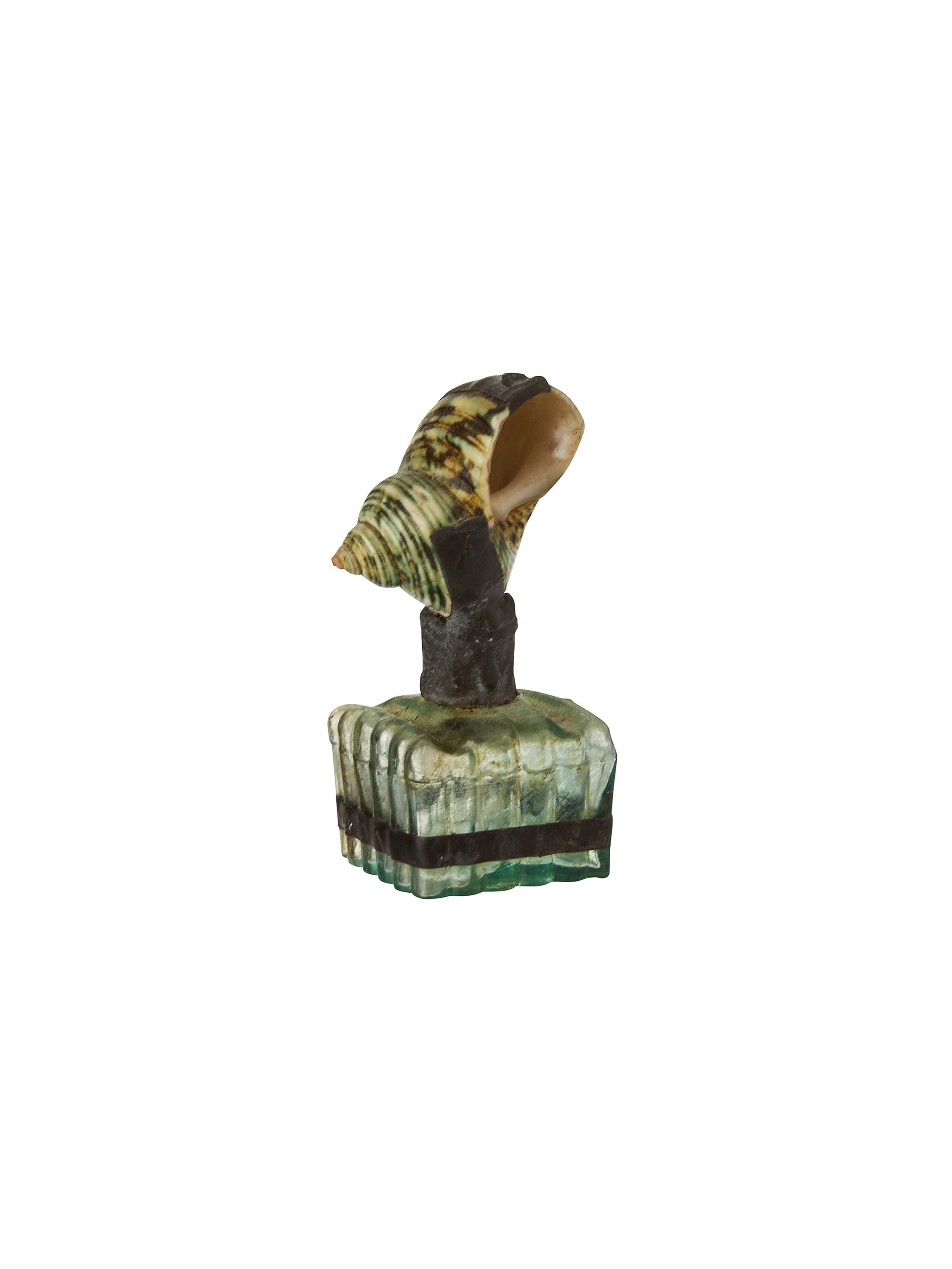 Vintage Sea Shell Glass Bottle Weston Table