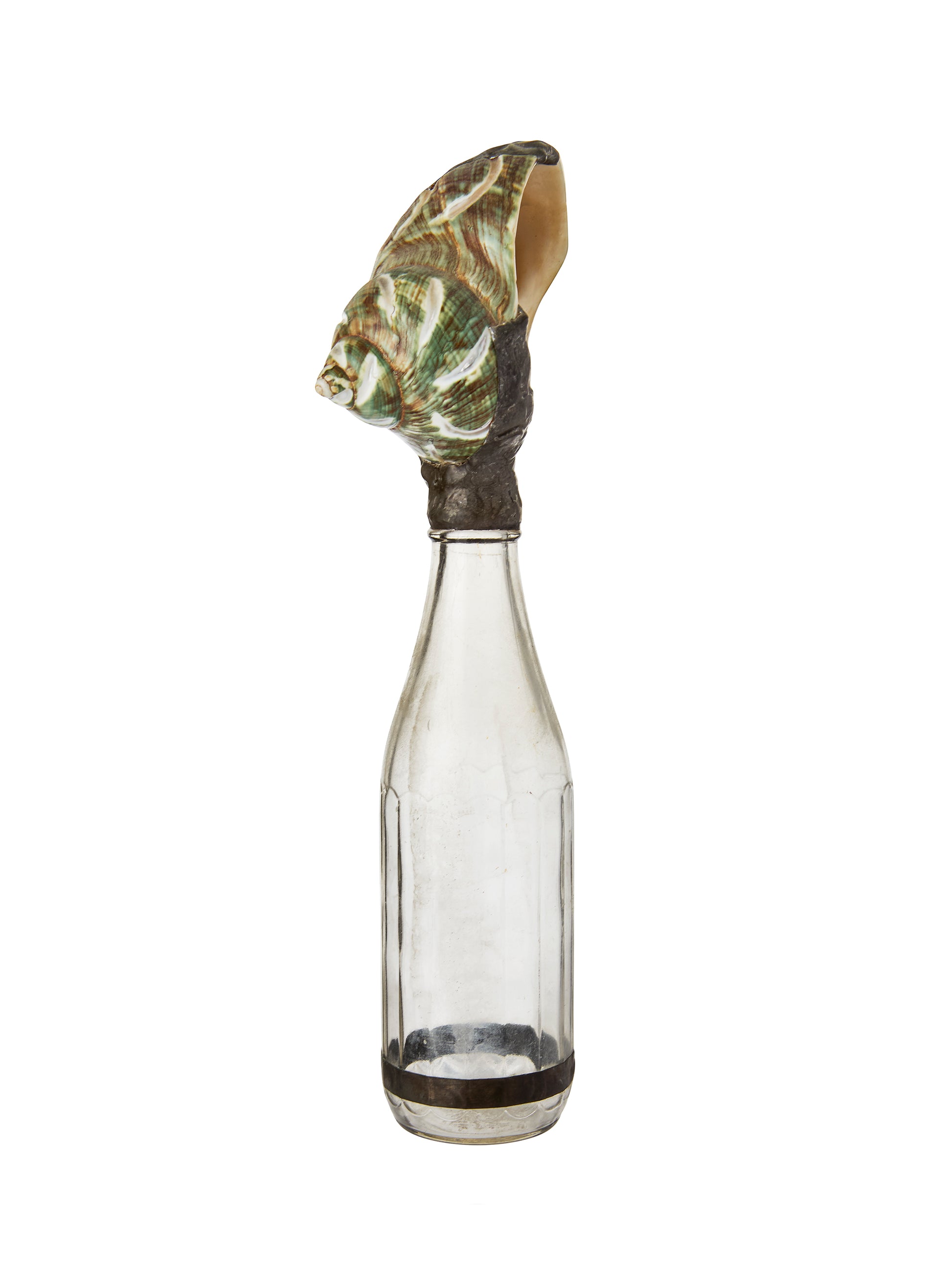 Vintage Sea Shell Glass Bottle Weston Table