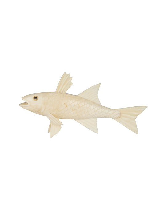 Vintage Shell Carved Fish Weston Table