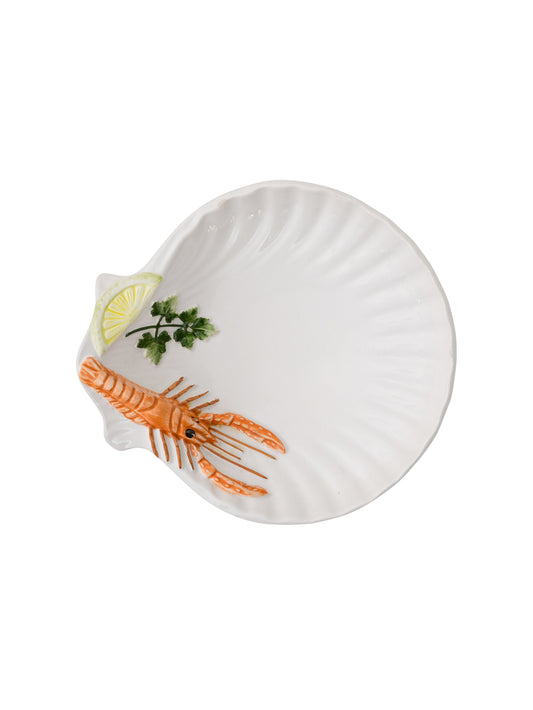 Vintage Scallop Shell Seafood Dish Weston Table