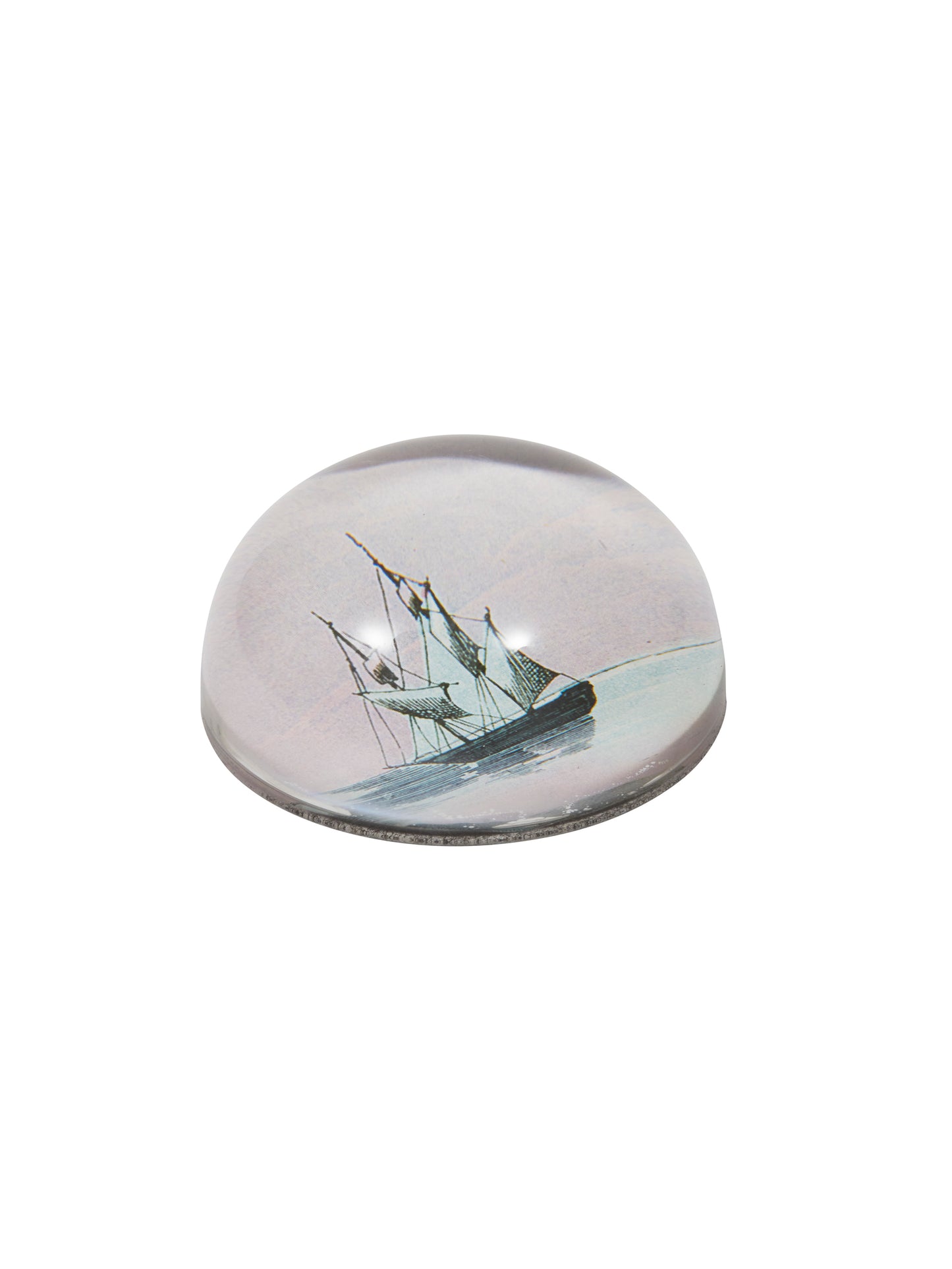 Vintage Ship Dome Paperweight Weston Table