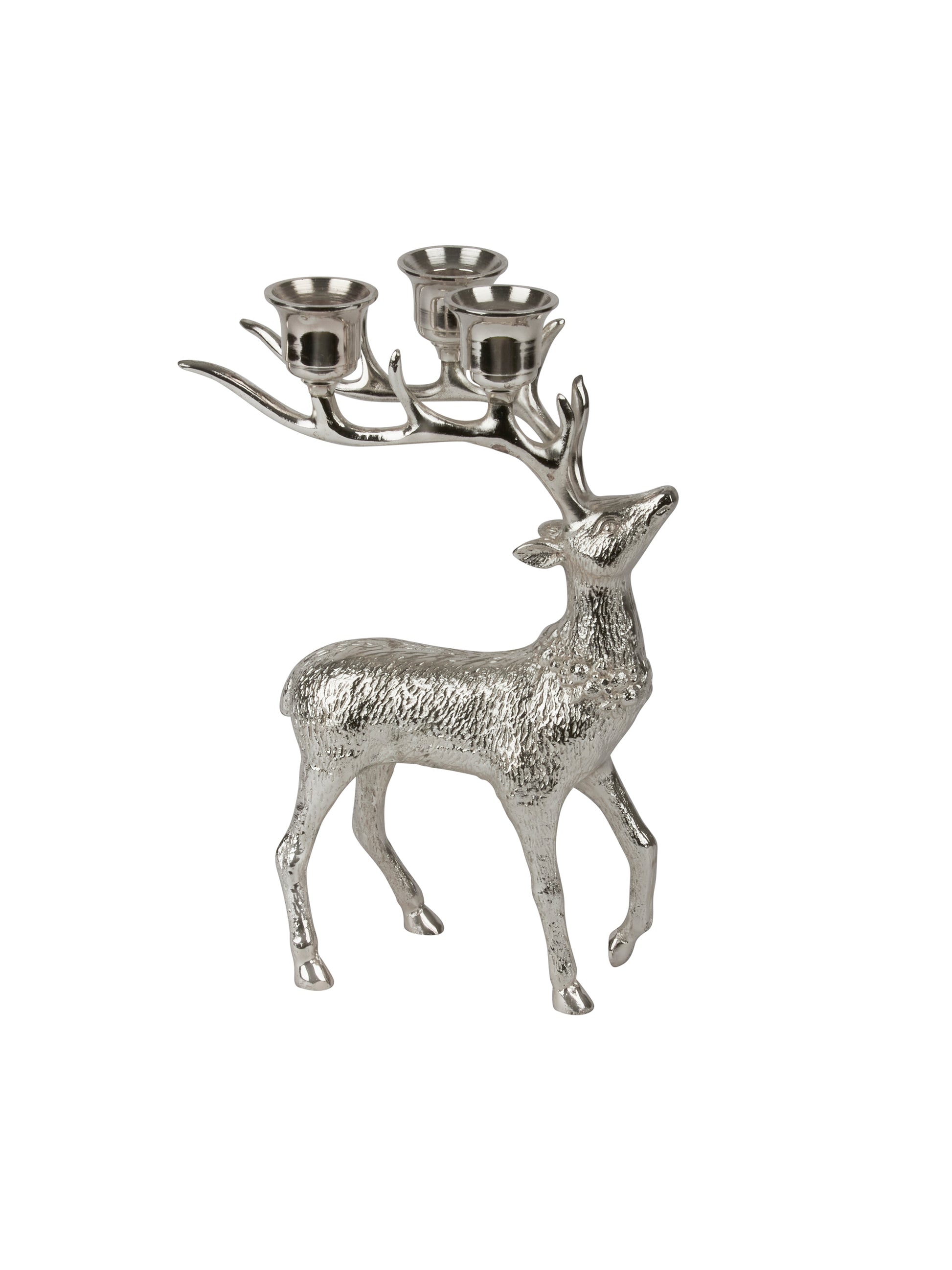 Vintage Silver Deer Candelabra Weston Table