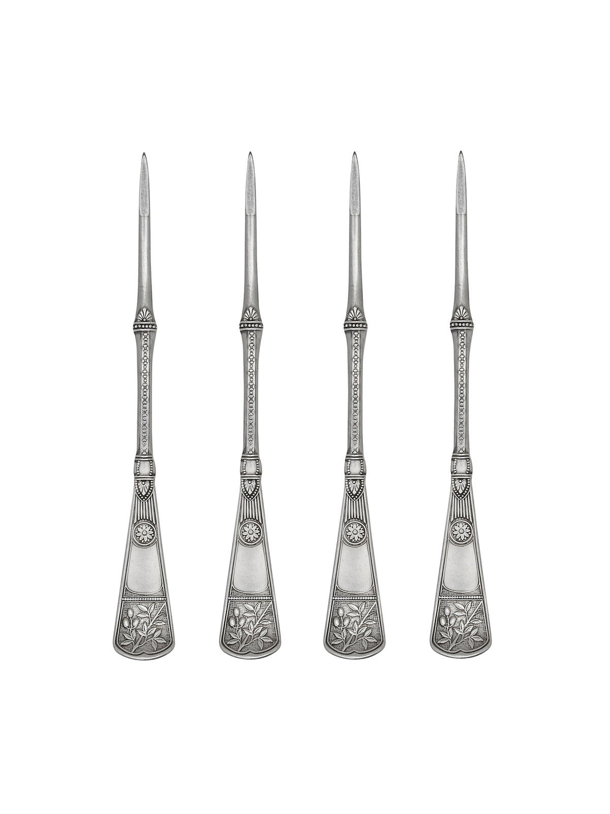 Vintage Silver Plate Crab Picks Set of Four Weston Table