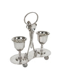 Vintage Silver Plate Egg Cup Caddy Eight Weston Table