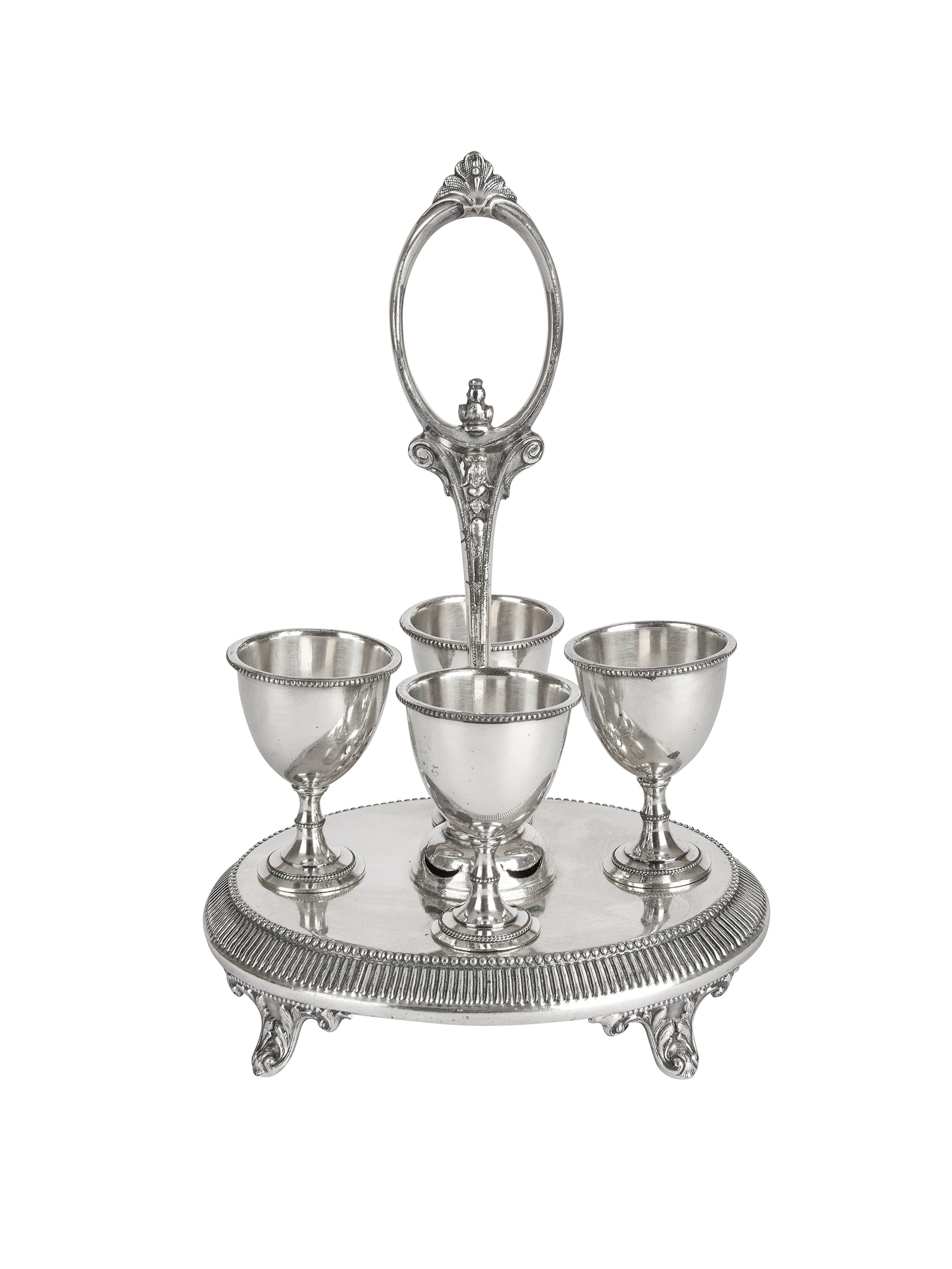 Vintage Silver Plate Egg Cup Caddy Weston Table