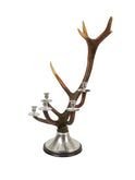 Vintage Silver Plate Nine Point Antler Candelabra Weston Table