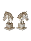 Vintage Silver Stallion Bookends Weston Table