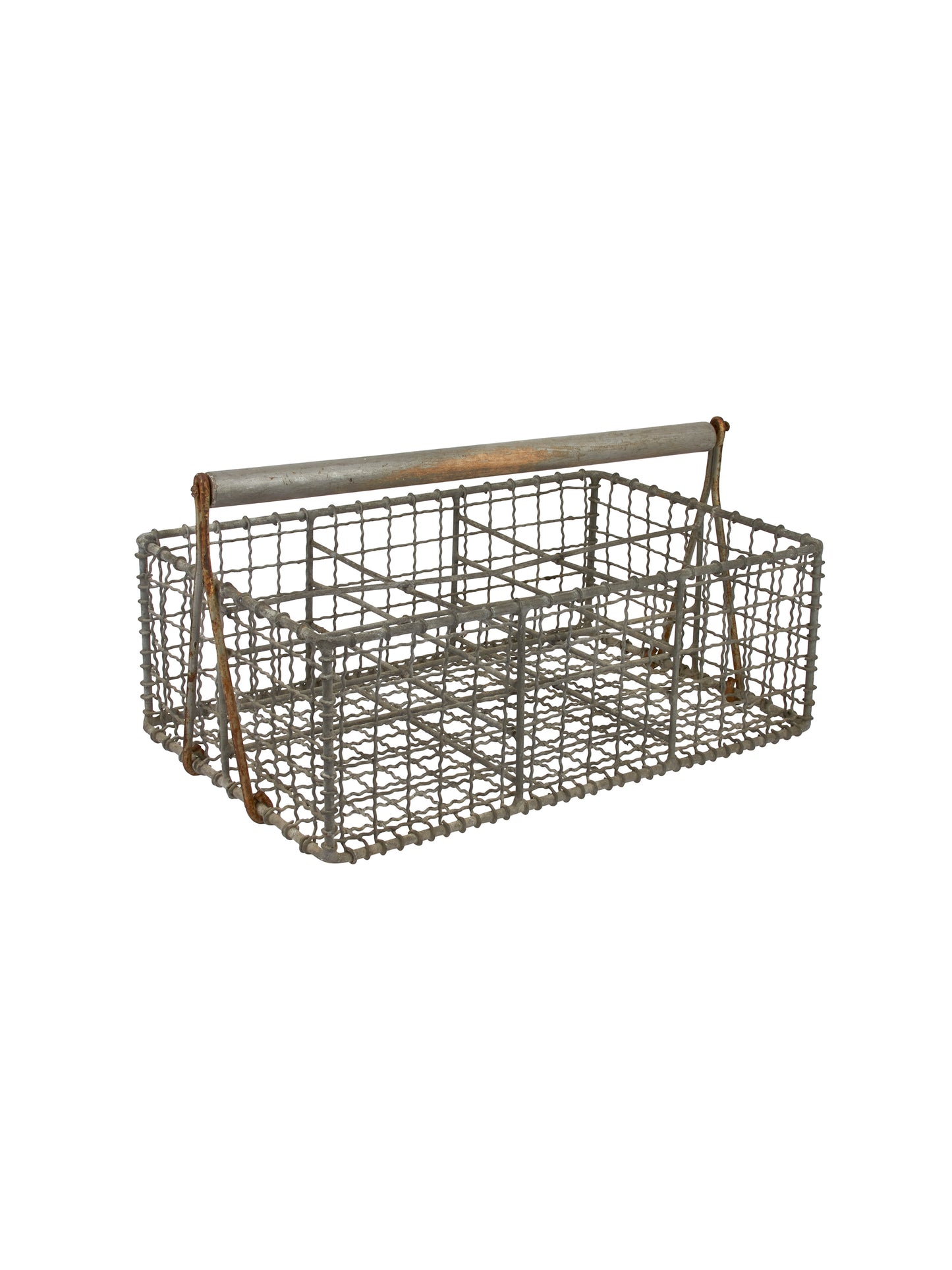 Vintage Six Compartment Wire Caddy Weston Table