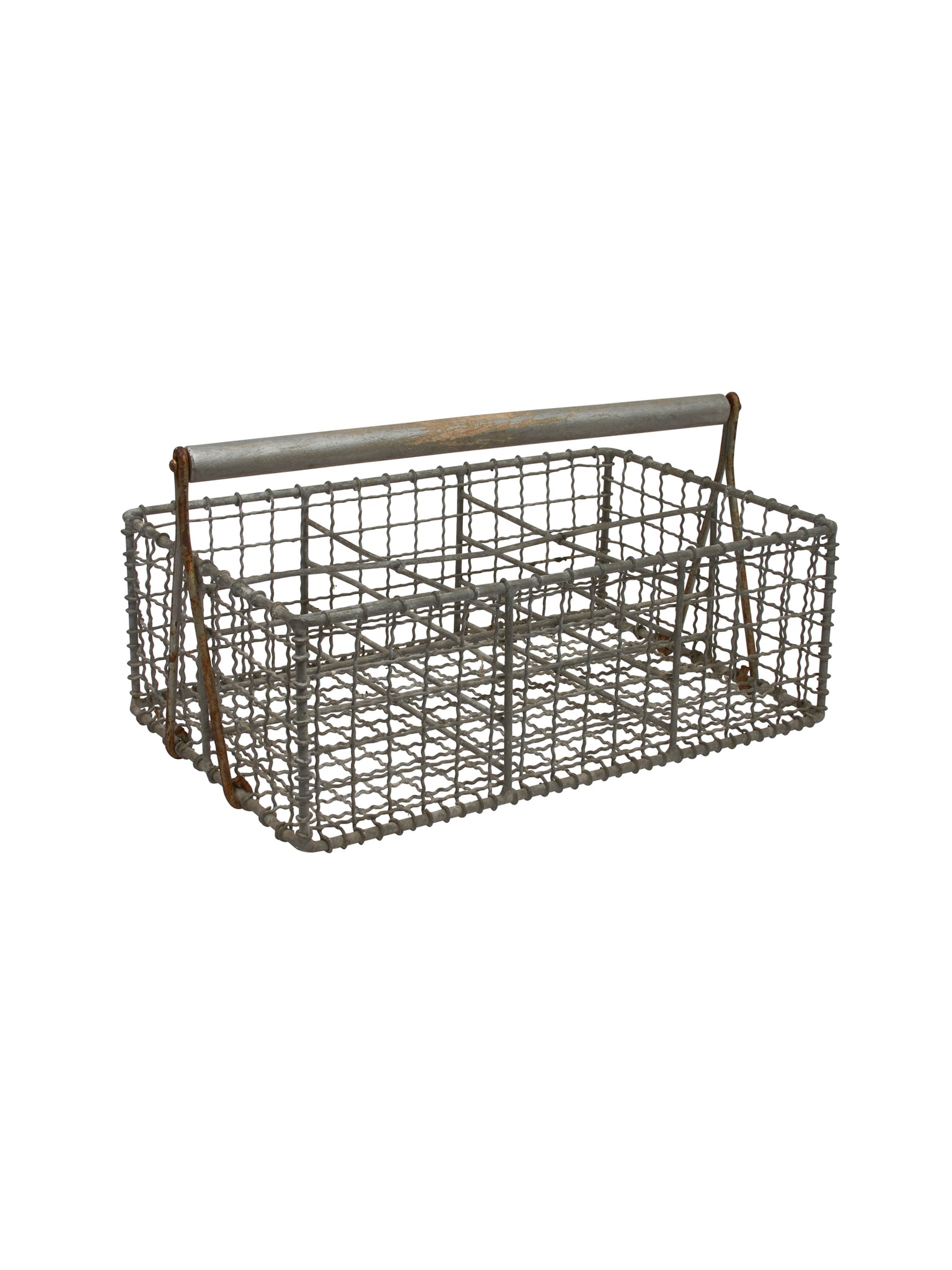 Vintage Six Glass Wire Caddy Weston Table