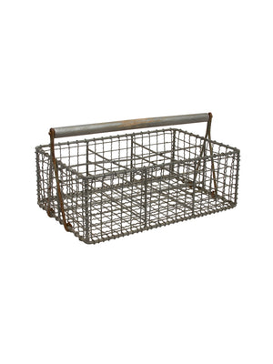  Vintage Six Glass Wire Caddy Weston Table 