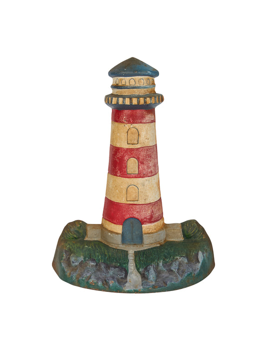 Vintage Striped Lighthouse Doorstop Weston Table