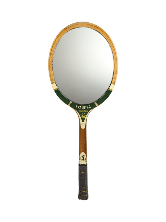 Vintage Tennis Racket Mirror
