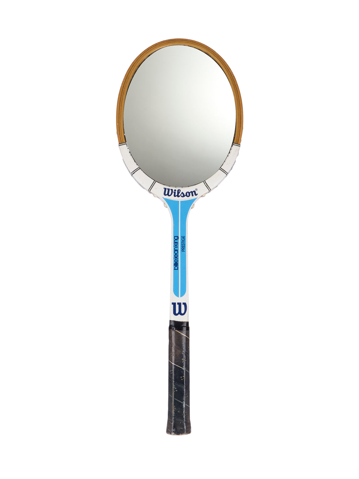 Vintage Tennis Racquet Mirror Eight Weston Table