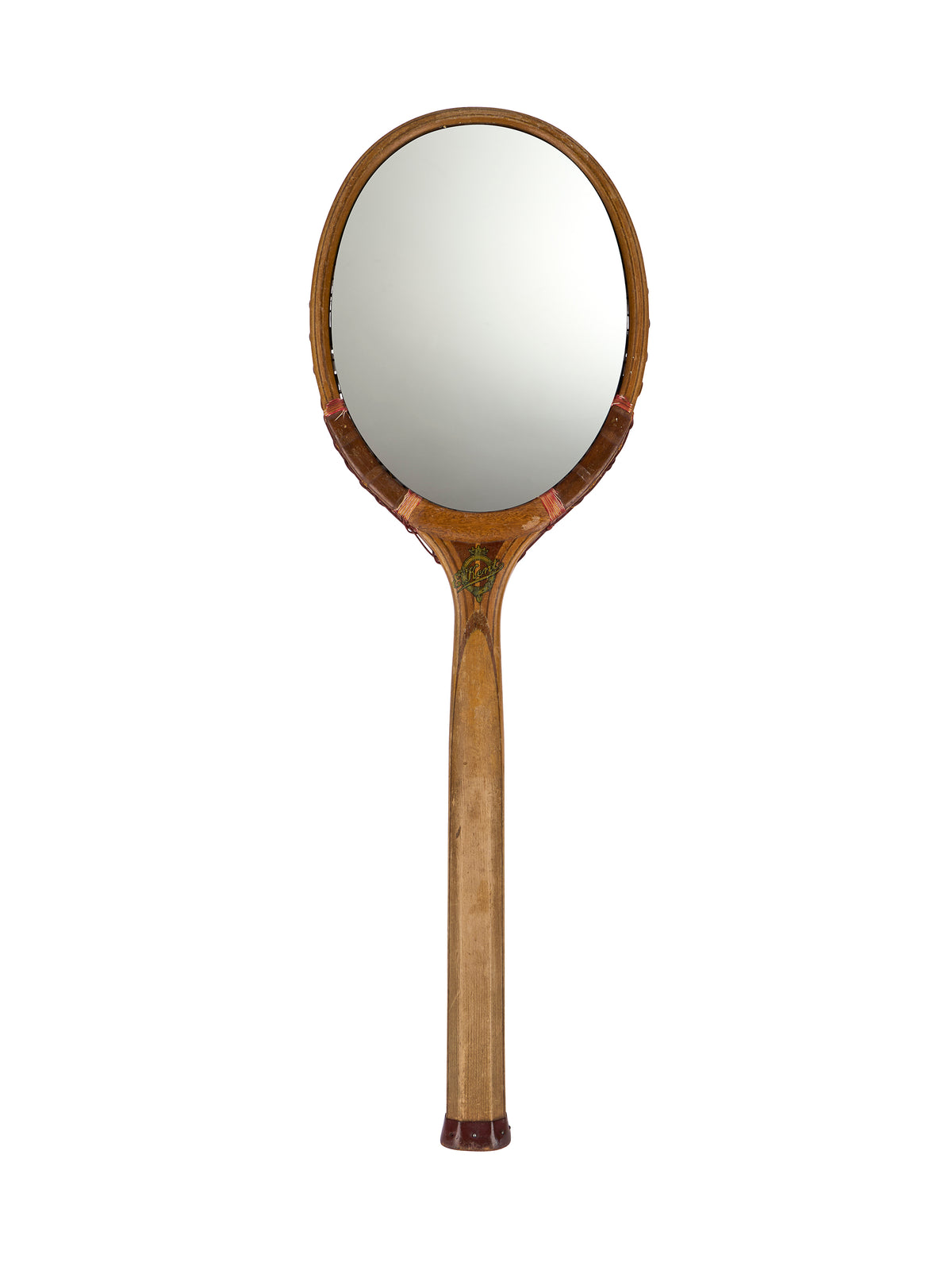 Vintage Tennis Racquet Mirror Five Weston Table