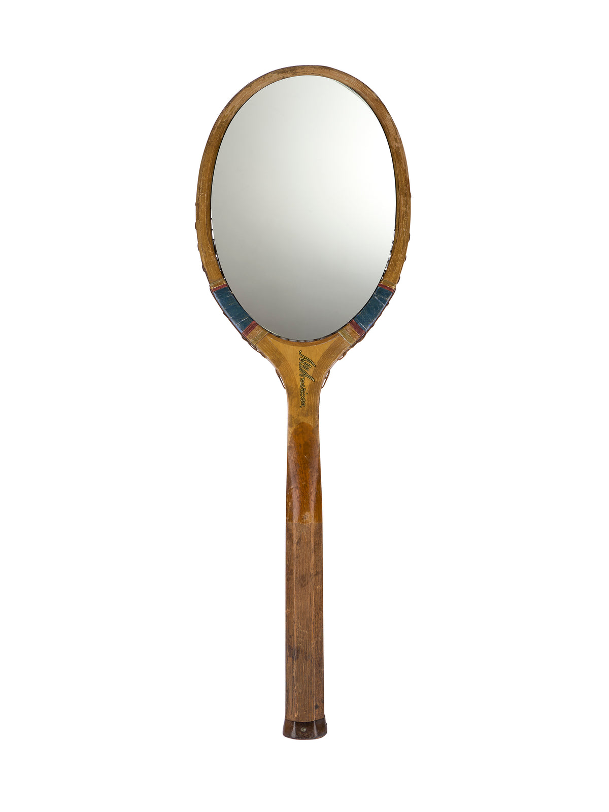 Vintage Tennis Racquet Mirror One Weston Table