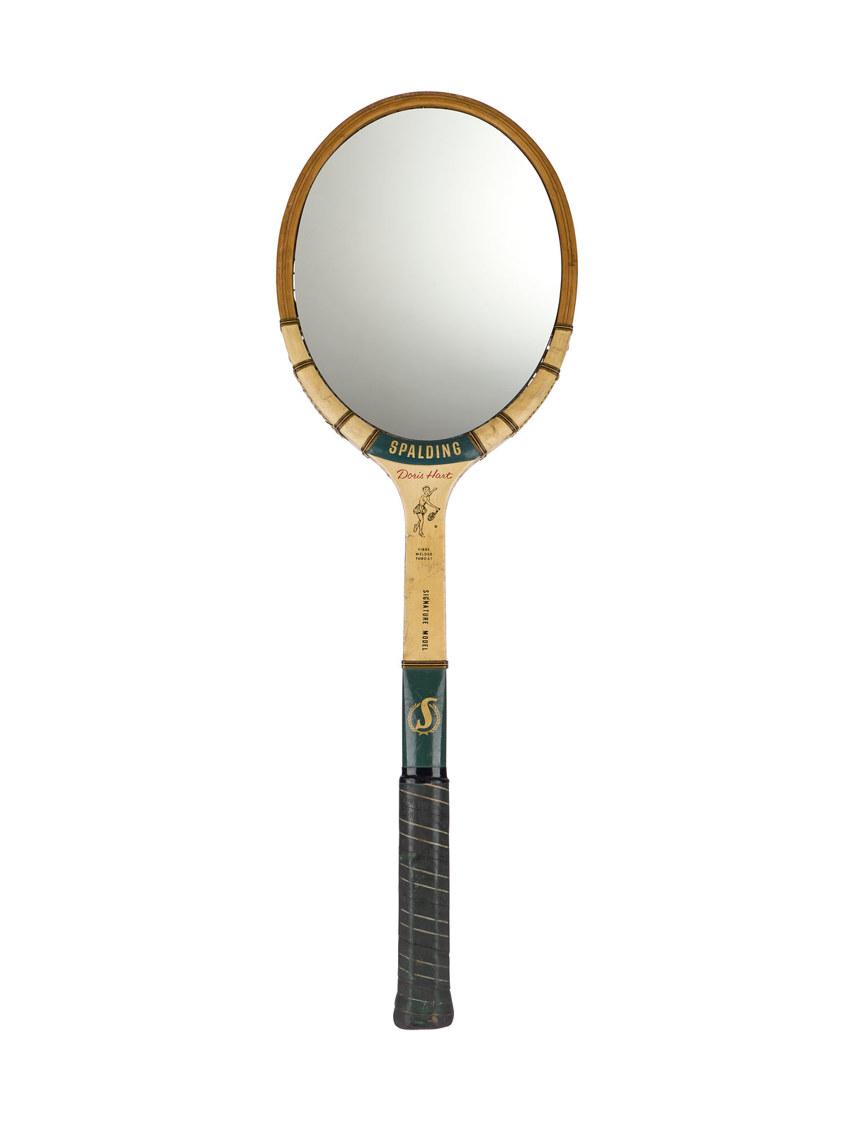 Vintage Tennis Racquet Mirror Six Weston Table