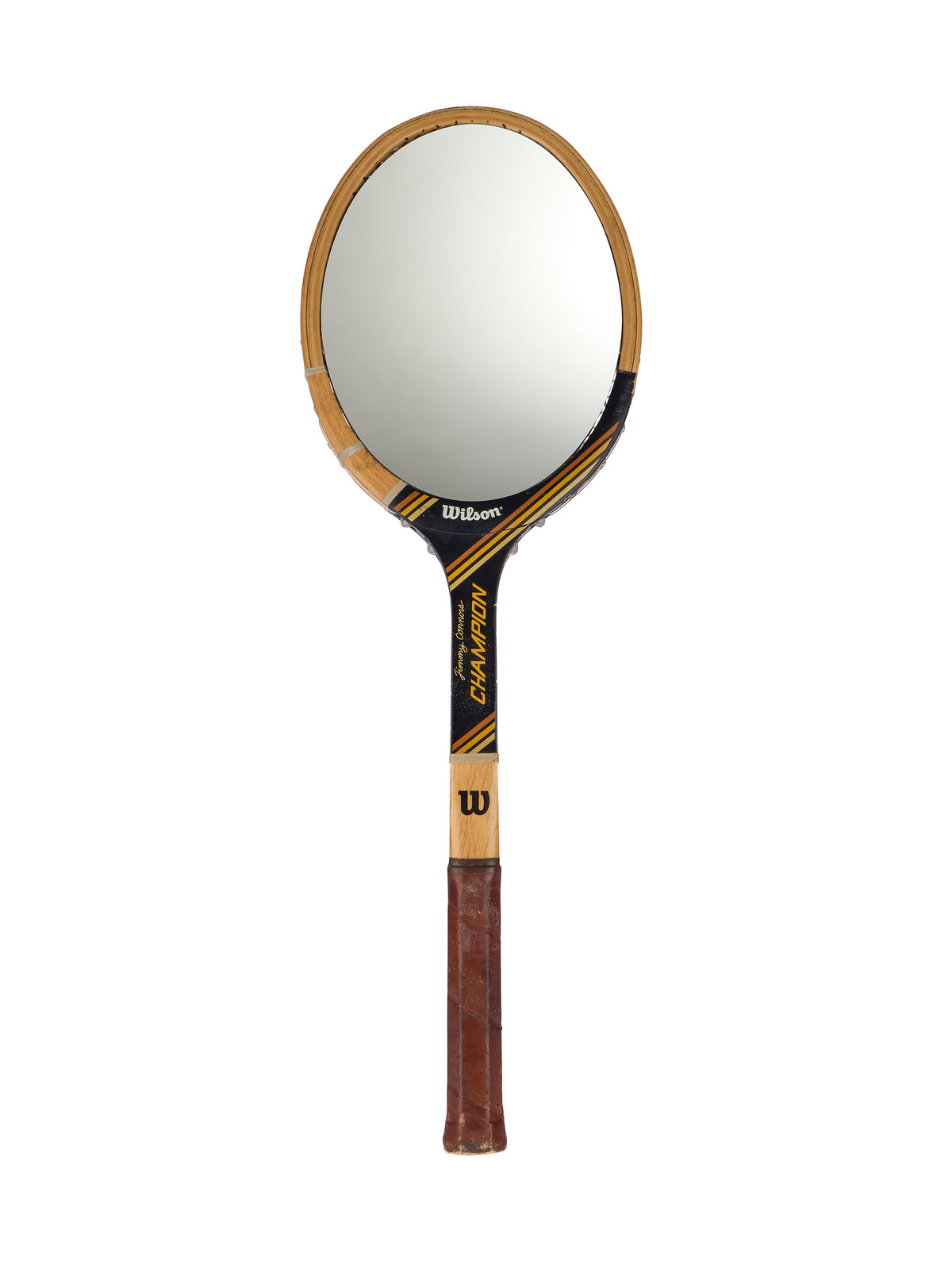 Vintage Tennis Racquet Mirror Three Weston Table