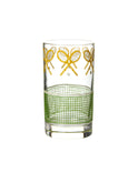 Vintage Tennis Racquet & Net Highball Glasses Weston Table