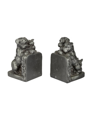  Vintage Terrier Puppies Bookends Weston Table 