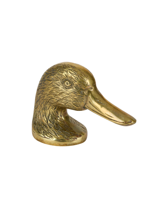 Vintage Textured Brass Duck Head Bottle Opener Weston Table