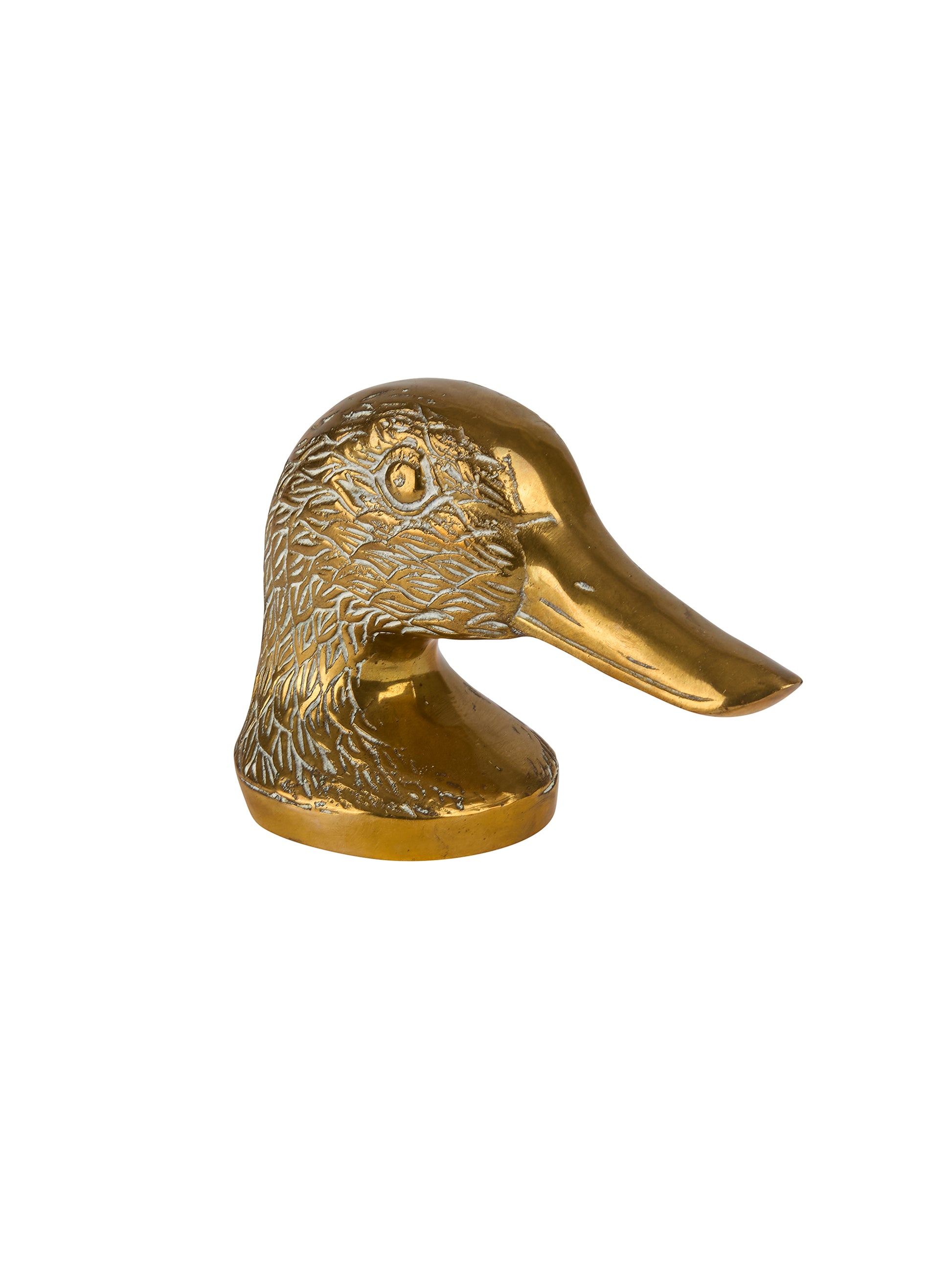 Vintage Textured Brass Duck Head Bottle Opener Weston Table