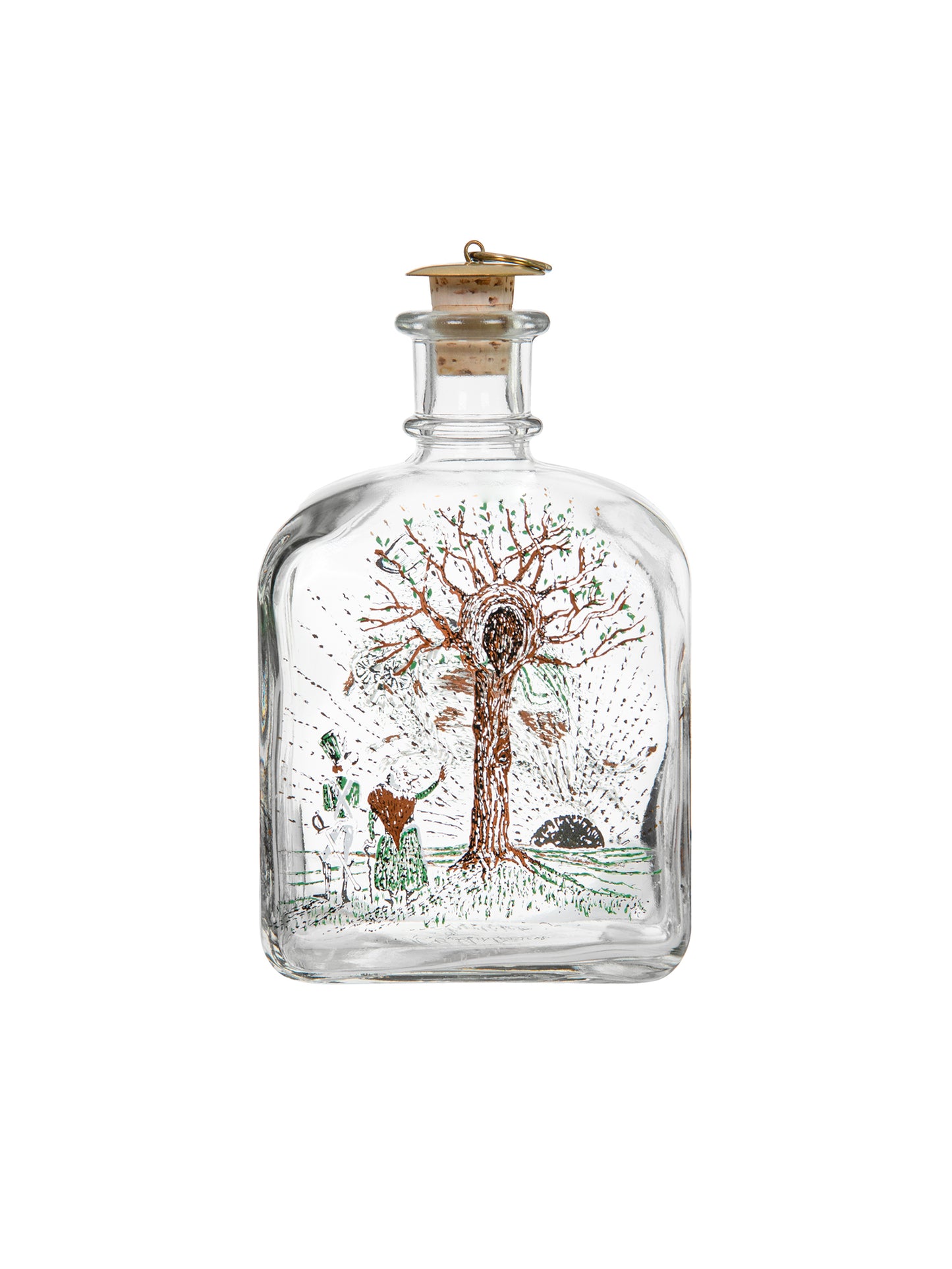 Vintage Holmegaard Tinder Box Glass Bottle Weston Table