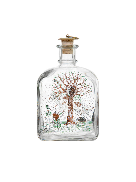 Vintage Holmegaard Tinder Box Glass Bottle Weston Table