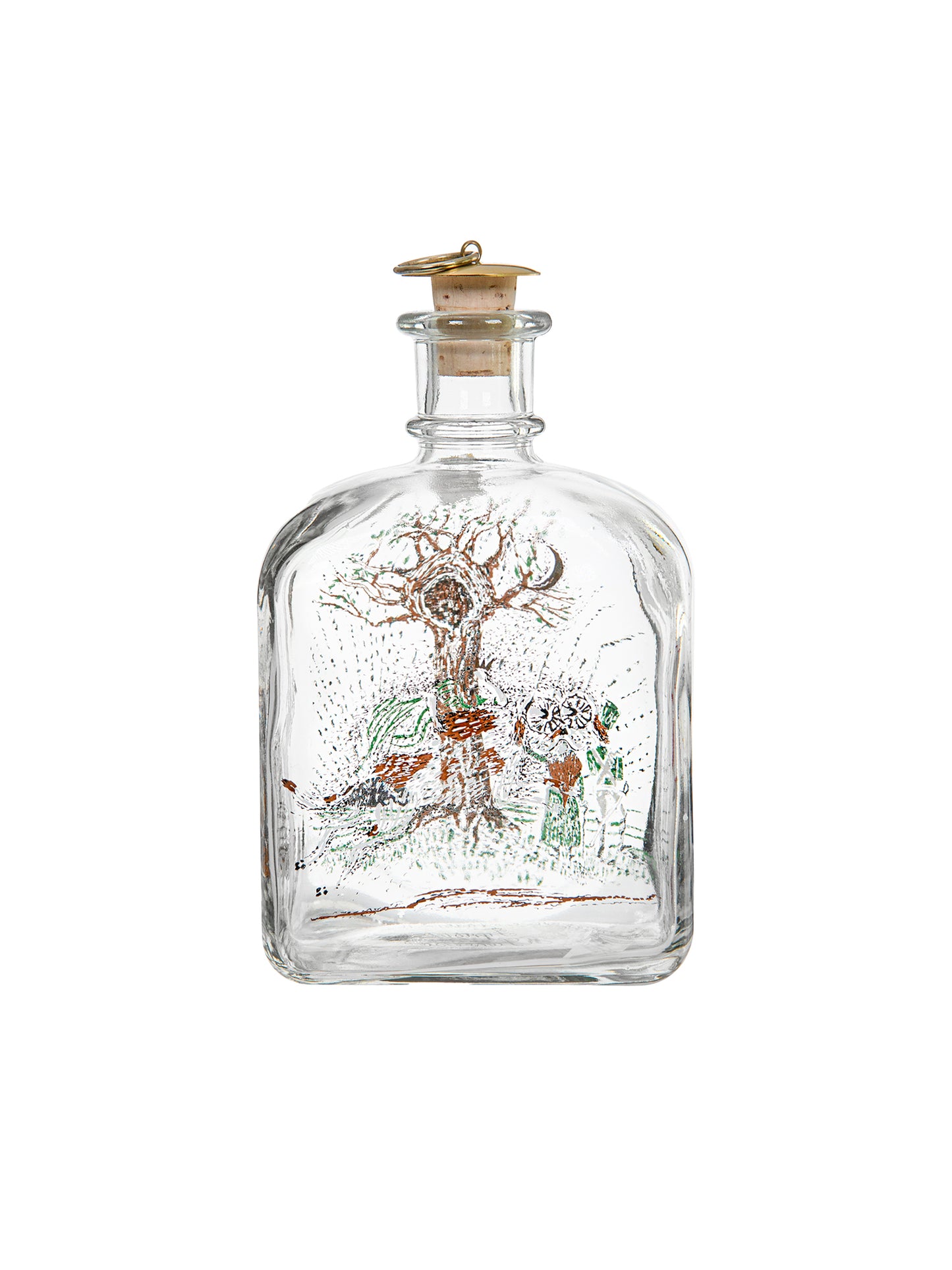 Vintage Holmegaard Tinder Box Glass Bottle Weston Table