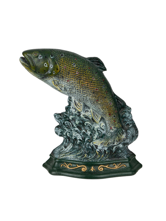 Vintage Trout Large Cast Iron Doorstop Weston Table