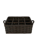 Vintage Twelve Bottle Wicker Wine Bottle Basket Weston Table
