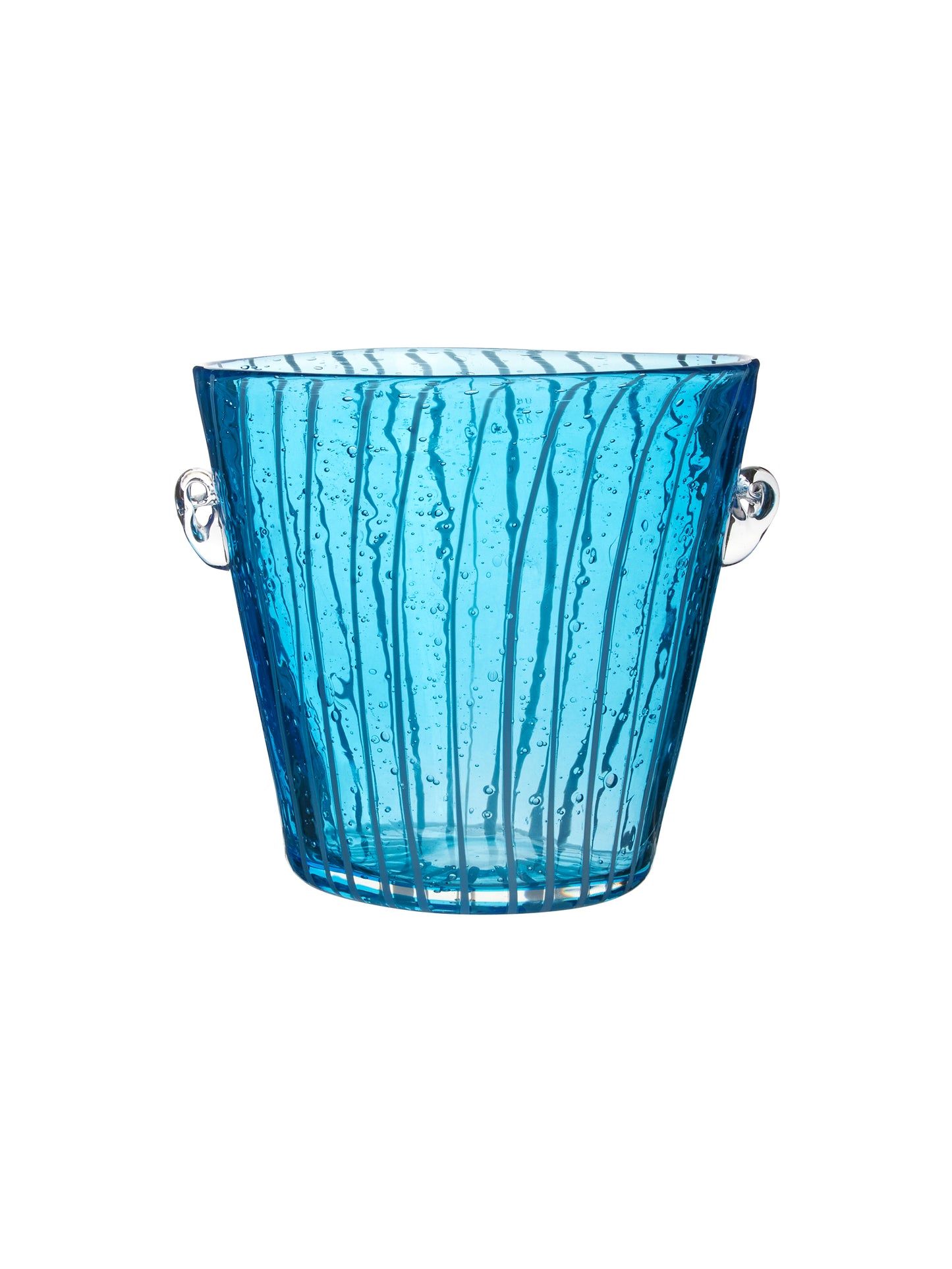 Vintage Venini Disaronno Murano Blue Ice Bucket Weston Table