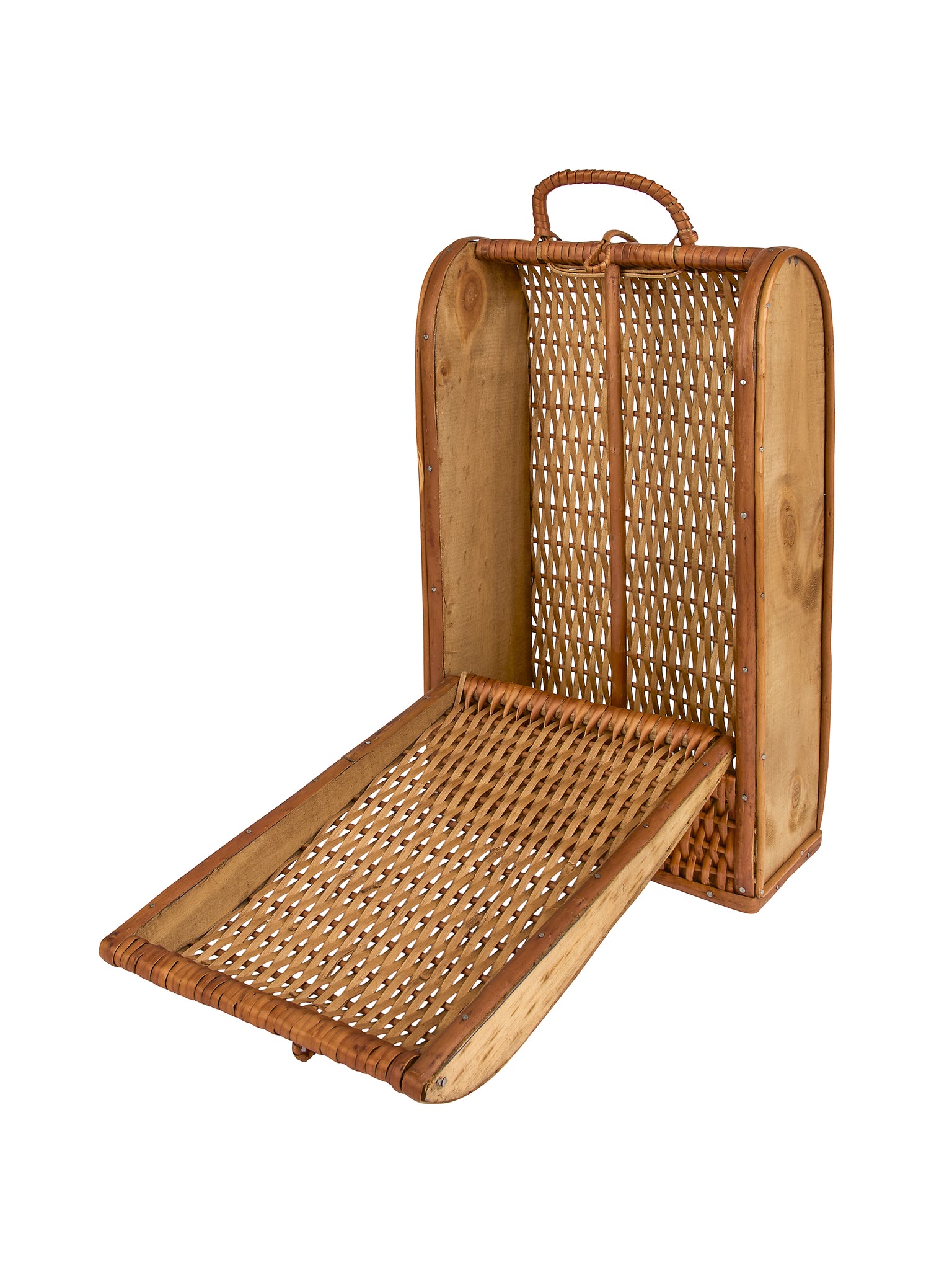 Vintage Veramonte Chile Wicker Wine Carrier Weston Table