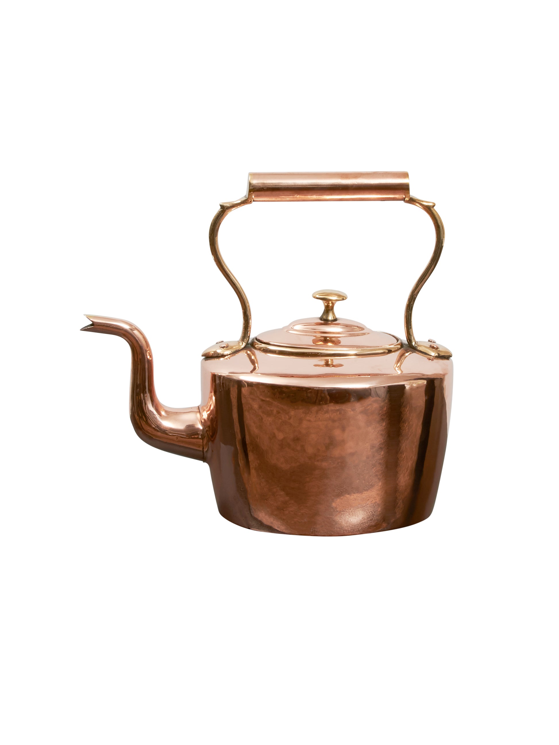 Vintage Victorian Oval Copper Kettle Weston Table