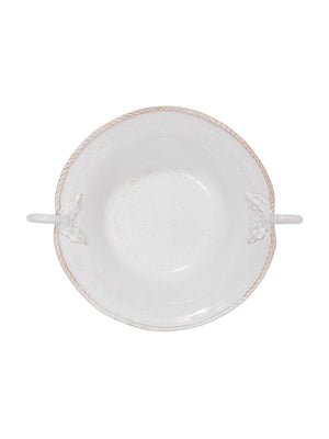  Vintage Vietri Bellezza White Large Serving Bowl Weston Table 