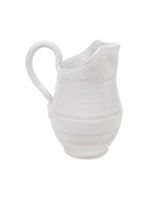 Vintage Vietri Bellezza White Pitcher Weston Table