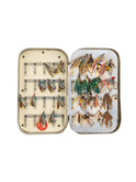 Vintage Wheatley English Fly Box 43 Flies Weston Table