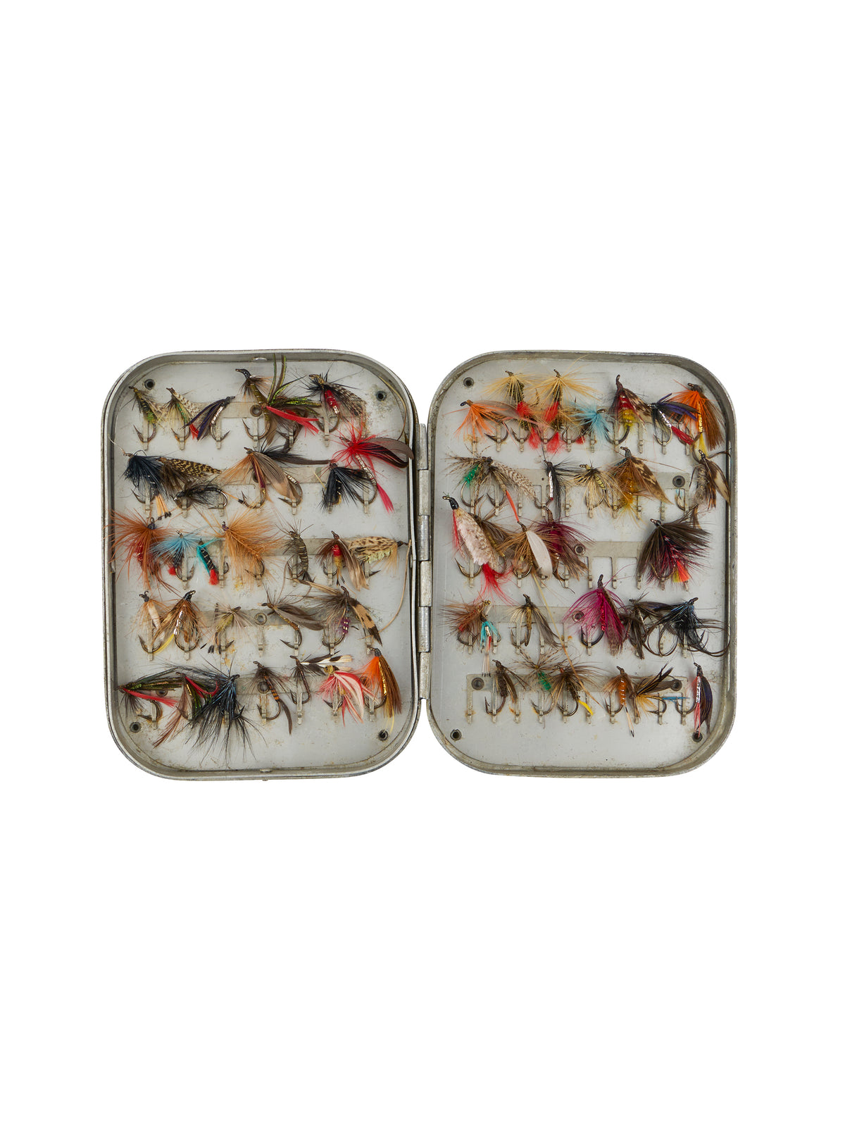 Vintage Wheatley English Fly Box 63 
Flies Weston Table