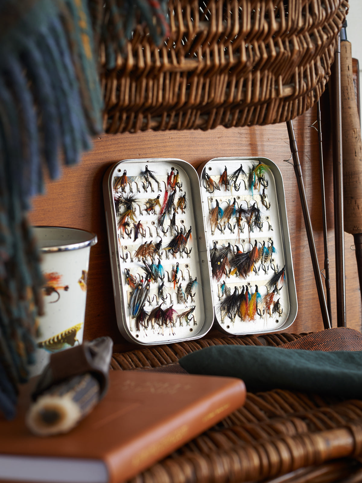 Vintage Wheatley English Fly Box Weston Table