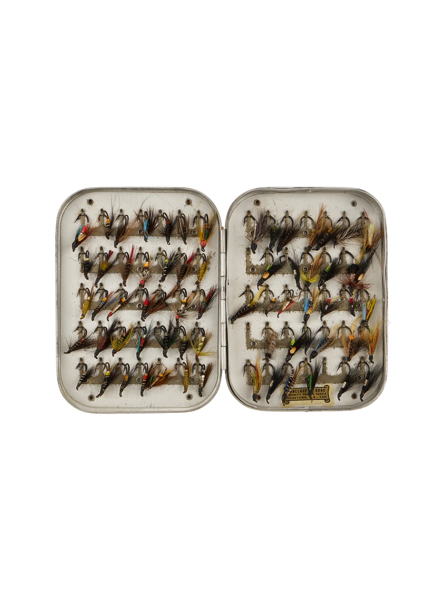 Vintage Wheatley Fly Box 67 Flies Weston Table