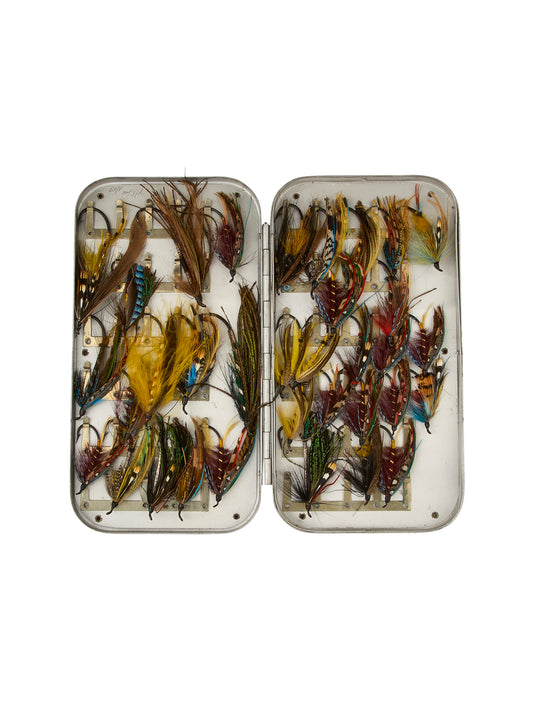 Vintage Wheatley Salmon Fly Box Weston Table