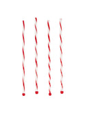 Vintage White and Red Peppermint Stick Swizzle Sticks